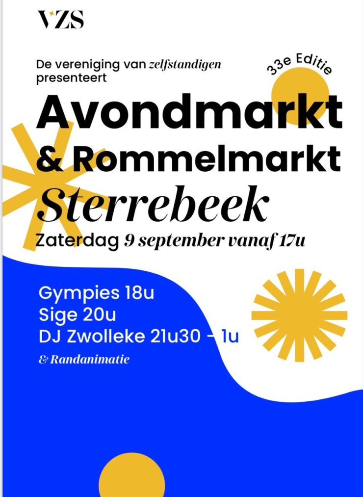 Avondmarkt en Rommelmarkt in Sterrebeek!